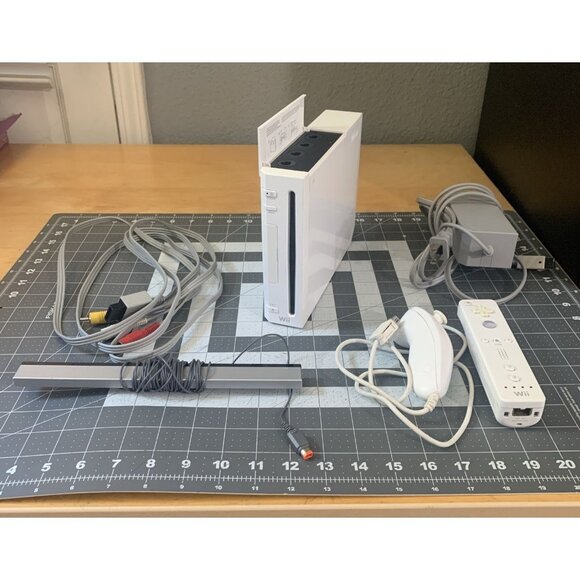 Nintendo Other - Nintendo Wii RVL-001 Console Bundle Nunchuck Controller Cords All OEM Working